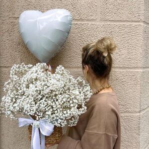 Imagen White Cloud with Heart  in the basket